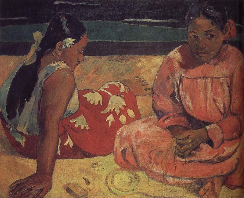 Paul Gauguin The two women on the beach